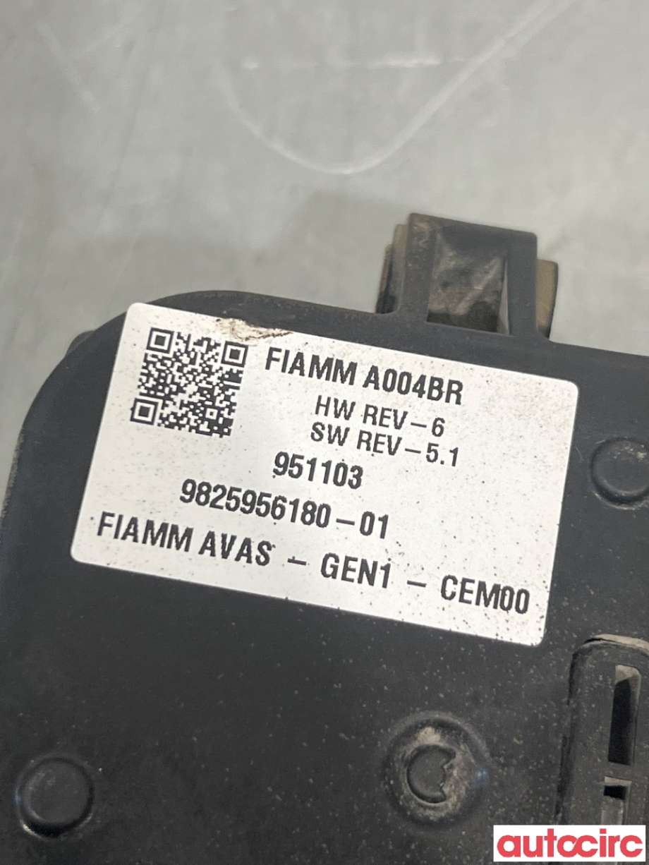 Høyttaler motorlyd, AVAS (Acoustic Vehicle Alerting System) til Toyota Proace 2016-->> (Type II) (TOYOTA|SU001B3926||9825956180)