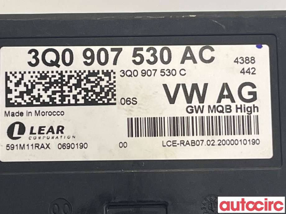 Styreenhet diverse til VW T-Cross 2019-->> (VOLKSWAGEN|3Q0907530AC)
