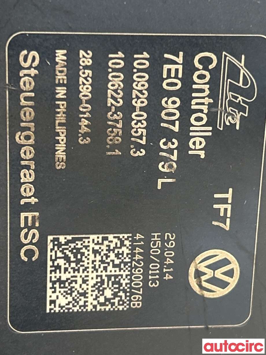 ABS sentral til VW Transporter / Caravelle 2009-2015 (Fase 2) (T5) (T5) (VOLKSWAGEN|7E0614517J|100212-10124)