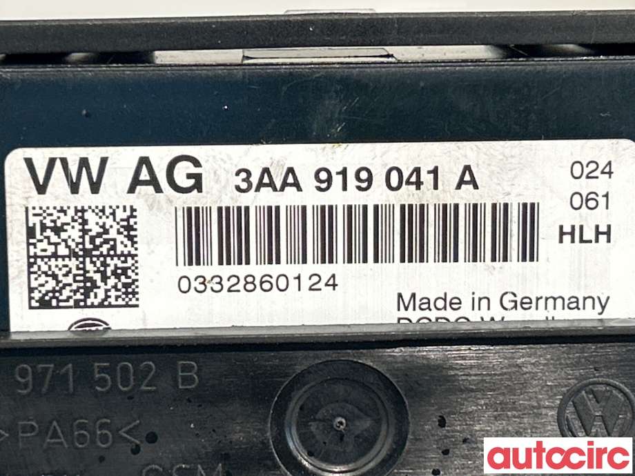 Styreenhet diverse til VW Transporter / Caravelle 2009-2015 (Fase 2) (T5) (T5) (VOLKSWAGEN|3AA919041A|0332860124)
