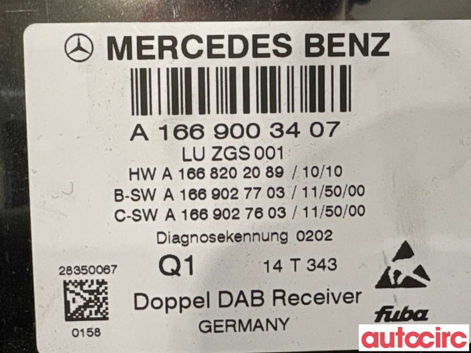 Bilstereo diverse til Mercedes A-Klasse 2012-2018 (W176) (W176) (MERCEDES|A1669003407||A1669007616)