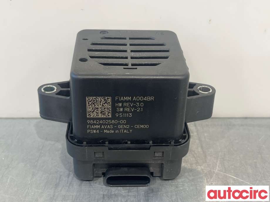 Høyttaler motorlyd, AVAS (Acoustic Vehicle Alerting System) til Opel Mokka E, 2020-->> (Type II) (OPEL|9839315880)