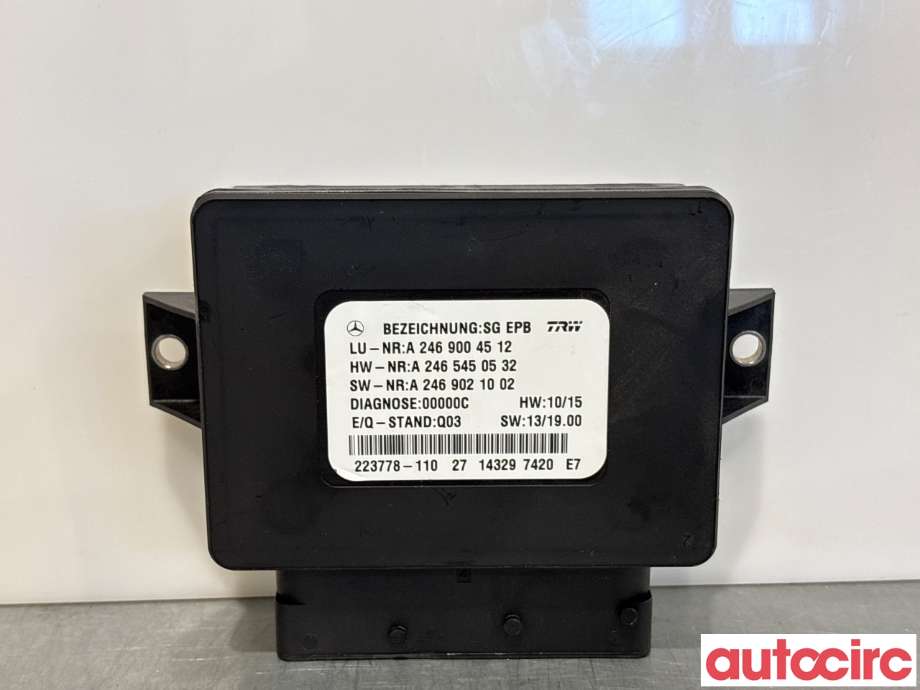 Styreenhet elektrisk parkbrems (EPB - Electric Parking Brake) til Mercedes A-Klasse, 2012-2018 (W176) (W176) (MERCEDES|A2469004512)