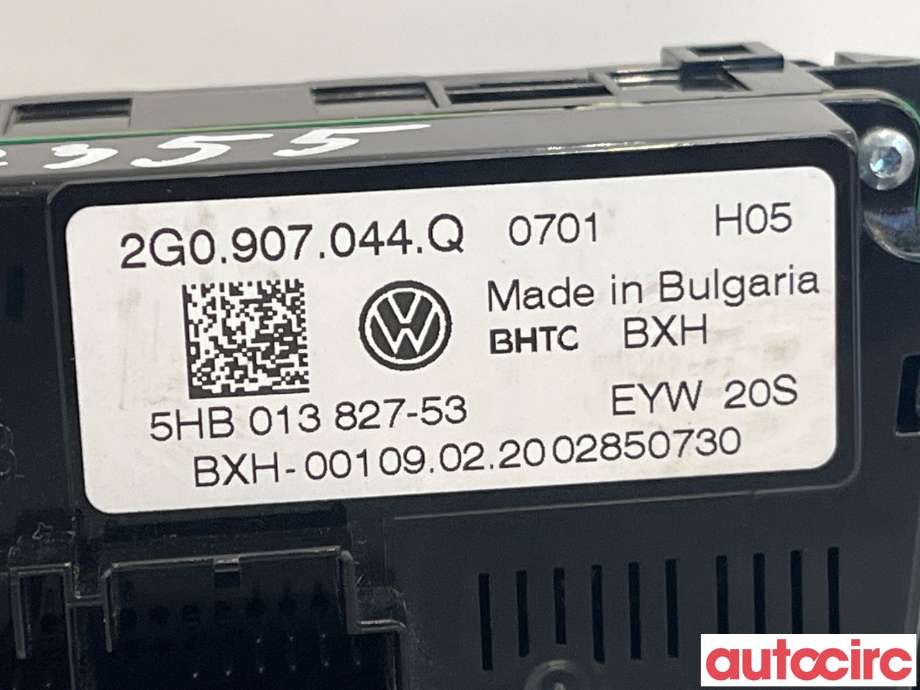 Varmeapparat betjening til VW T-Cross 2019-->> (VOLKSWAGEN|2G0907044Q)
