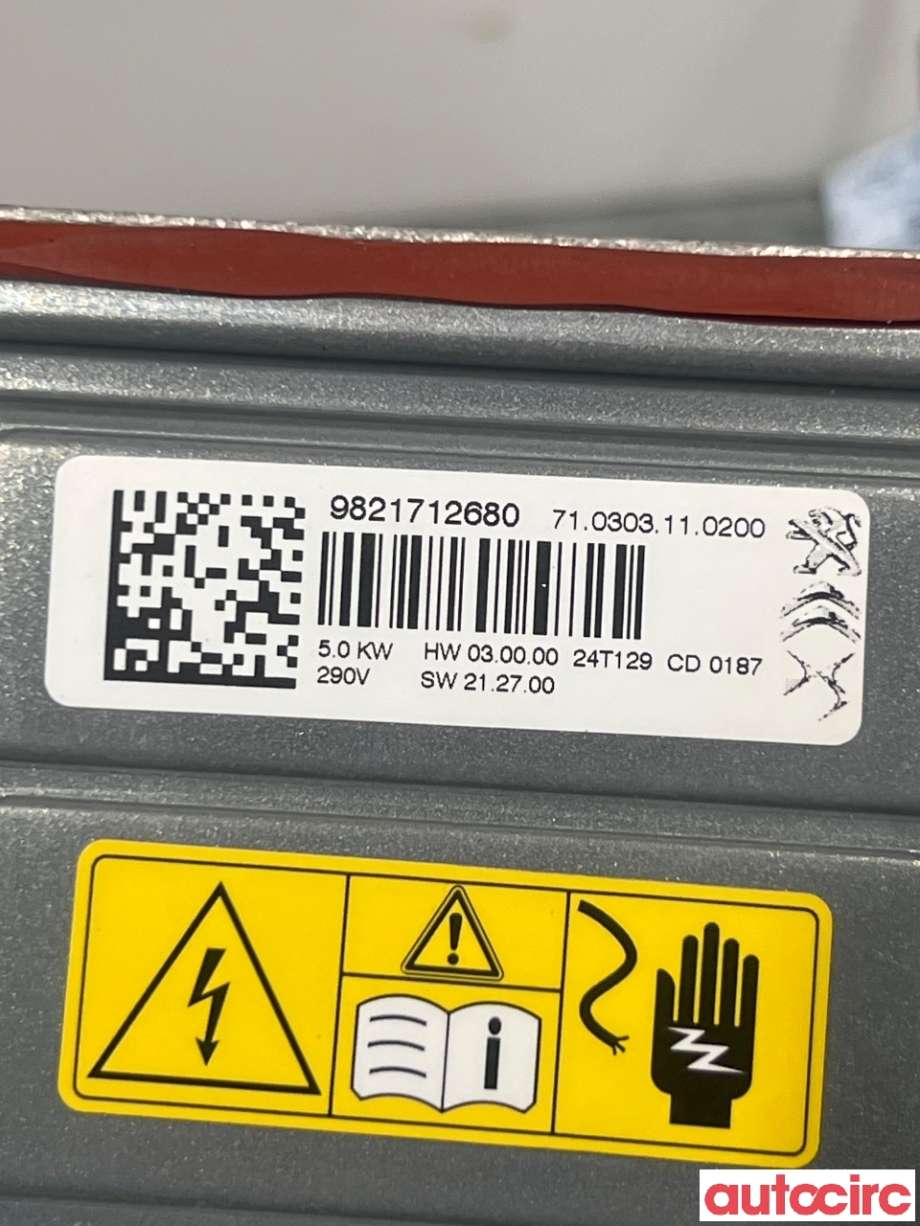 Motorvarmer elektrisk til Opel Mokka E 2020-->> (Type II)  (OPEL|9821712680|710303110200)