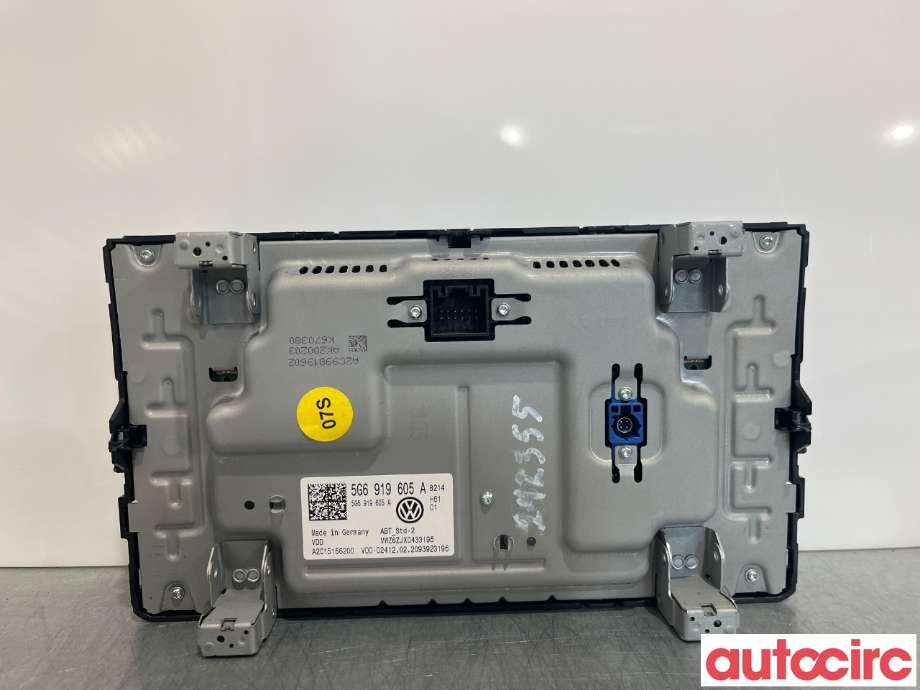 Multimedia display (MCU - Media Controller Unit) til VW T-Cross 2019-->>  (VOLKSWAGEN|5G6919605A)
