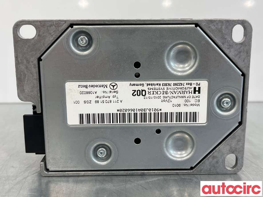 Bilstereo forsterker til Mercedes E-Klasse 2009-2013 (Fase 1) (W212) (W212) (MERCEDES|A2188201100|9010|A2118705189)