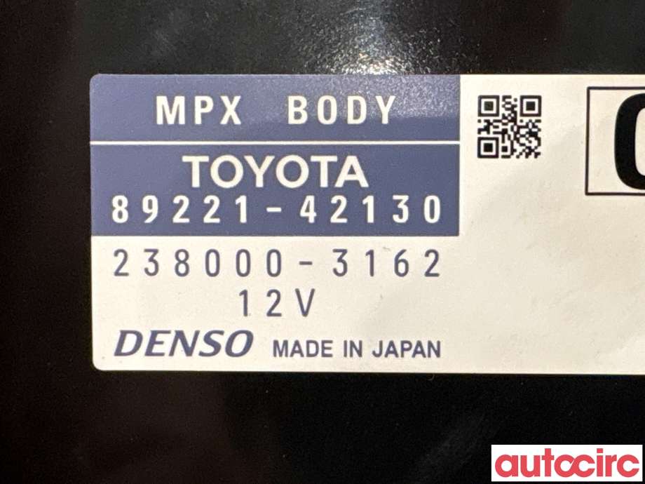 Styreenhet diverse til Toyota RAV4 2013-2015 (Type IV, Fase 1)  (TOYOTA|8922042110|238000-3162|89221-42130)