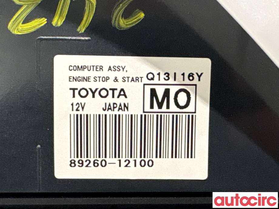 Styreenhet tenning til Toyota RAV4 2013-2015 (Type IV, Fase 1) (TOYOTA|8926012100||89260-12100)
