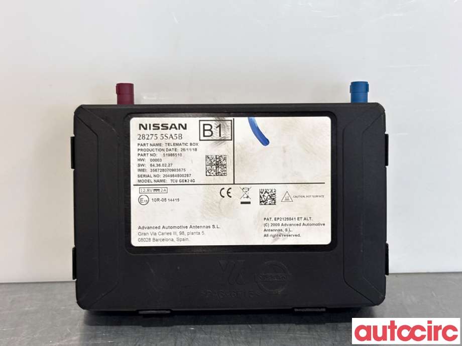 Styreenhet diverse til Nissan Leaf, 2018-->> (Type II)  (NISSAN|282755SA5B)