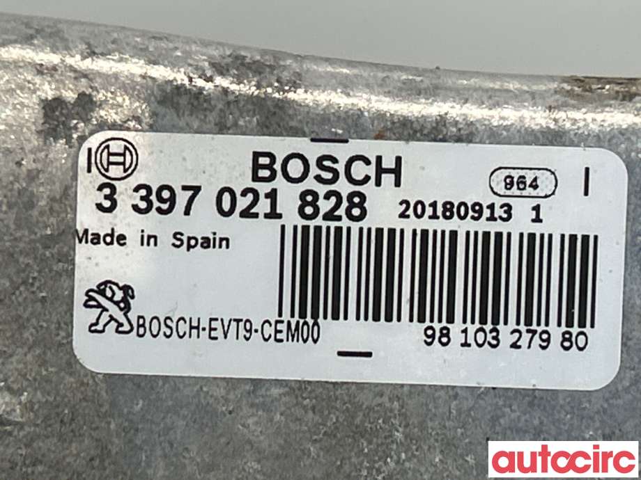 Viskermotor frontrute til Peugeot 308 2013-2021 (Type II)  (PEUGEOT|9810327980|0390241587)
