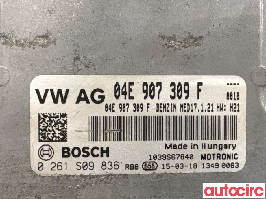 Styreenhet motor til VW e-Golf 2014-2017 (Fase 1)  (VOLKSWAGEN|04E906023M|0261S09836|04E907309F)