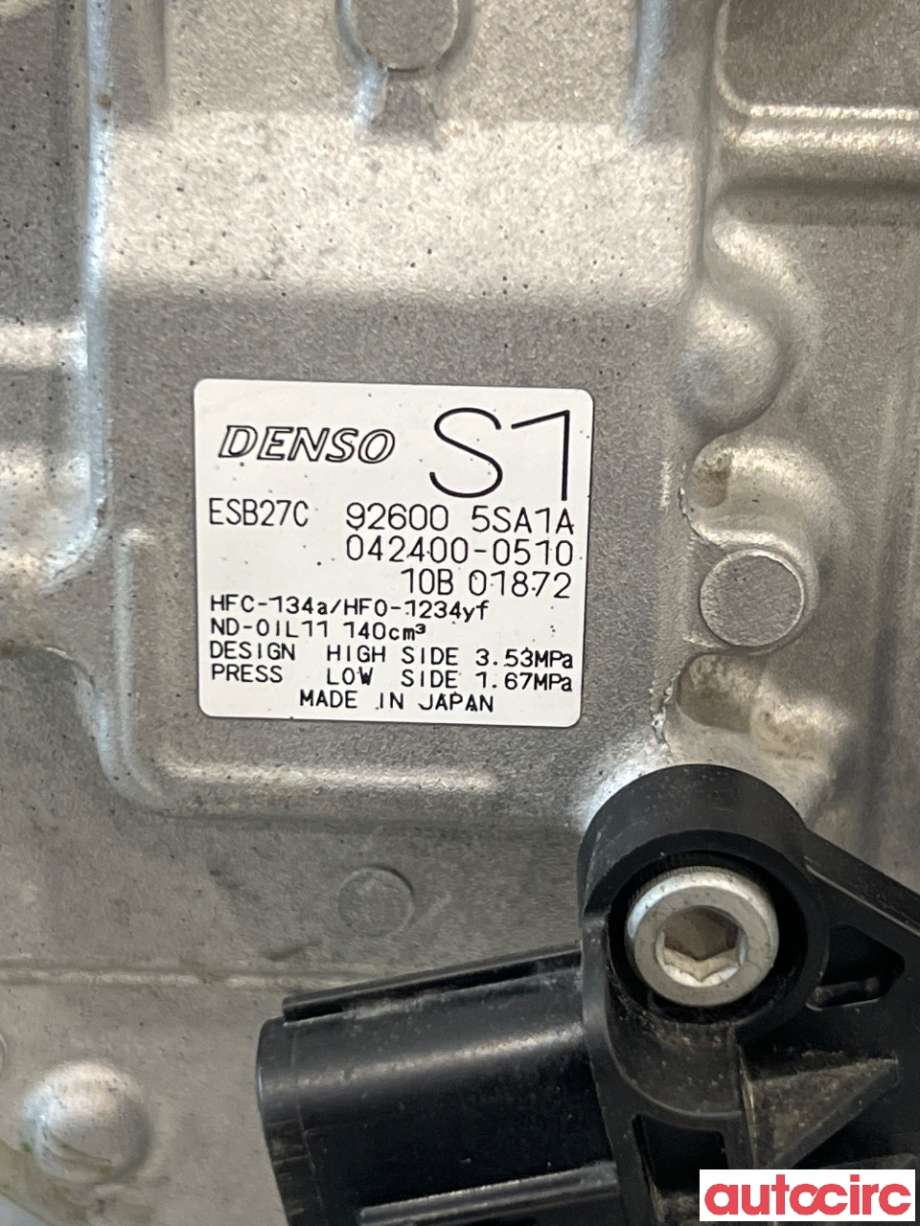 Aircondition kompressor til Nissan Leaf 2018-->> (Type II) (NISSAN|926005SA1A|042400-0510)