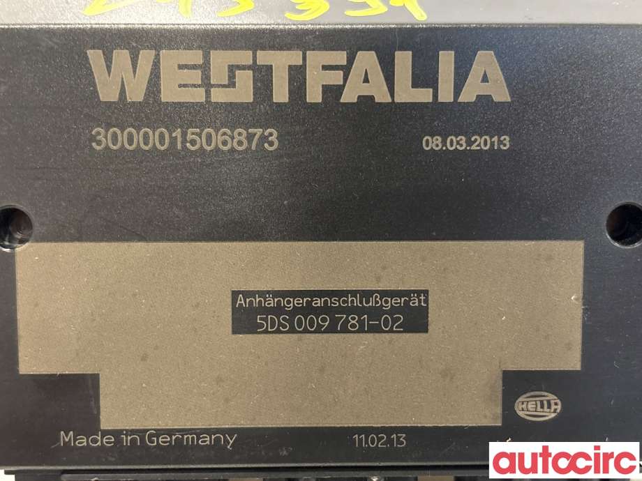 Styreenhet hengerfeste til Mercedes E-Klasse 2009-2013 (Fase 1) (W212) (W212) (MERCEDES|NO NUMBER|5DS009781-02|A2129007125)