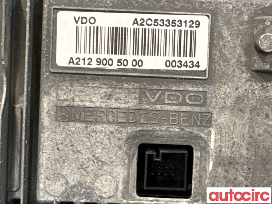 Multimedia display (MCU - Media Controller Unit) til Mercedes E-Klasse 2009-2013 (Fase 1) (W212) (W212) (MERCEDES|A2129009022|A2C53353129|A2129005000)