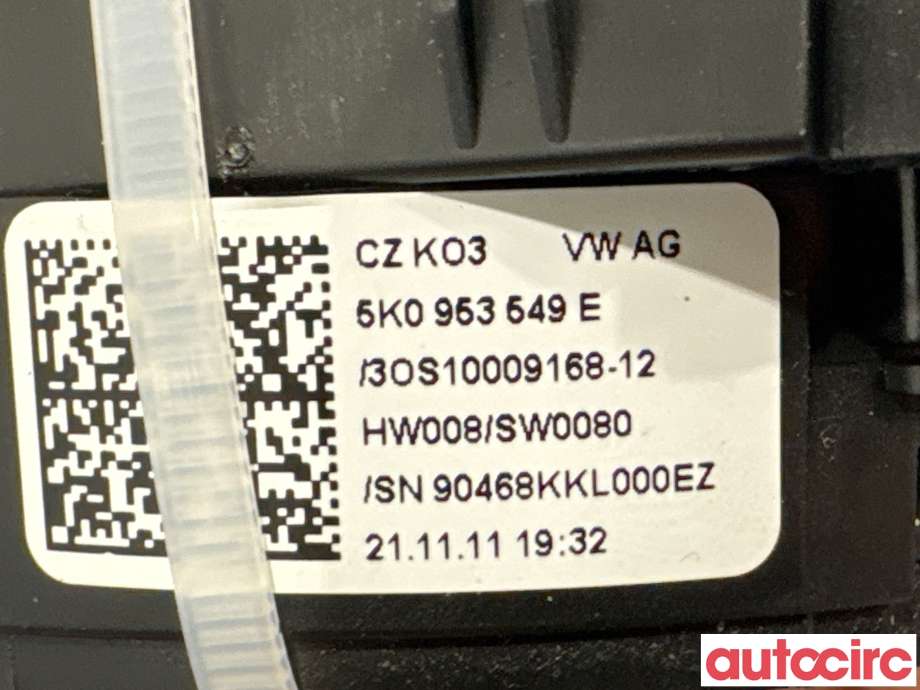 Airbag slepering til VW Golf VI 2008-2012  (VOLKSWAGEN|5K0953549B||5K0953549E)