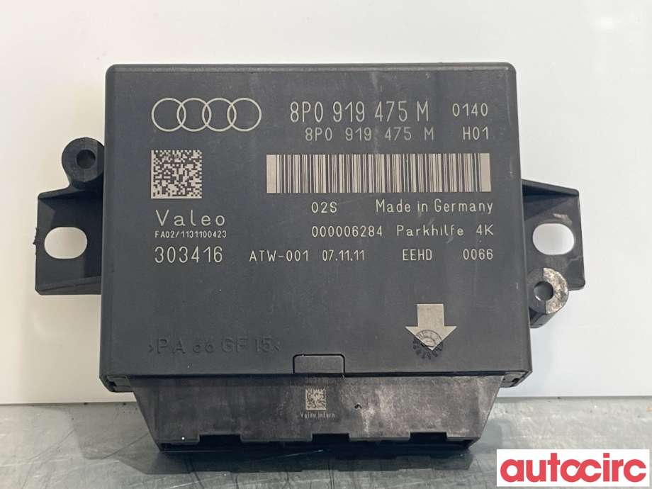 Styreenhet parkering til Audi A3, 2009-2012 (Type II, Fase 2) (AUDI|8P0919475M)