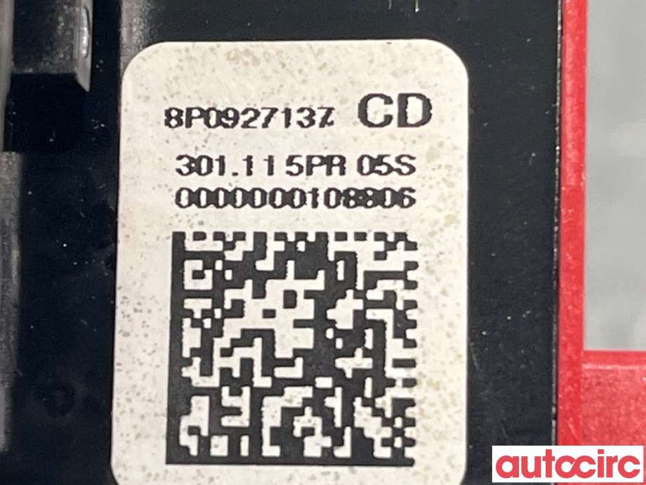 Bryter nødblink til Audi A3 2009-2012 (Type II, Fase 2) (AUDI|8P0927137CD)