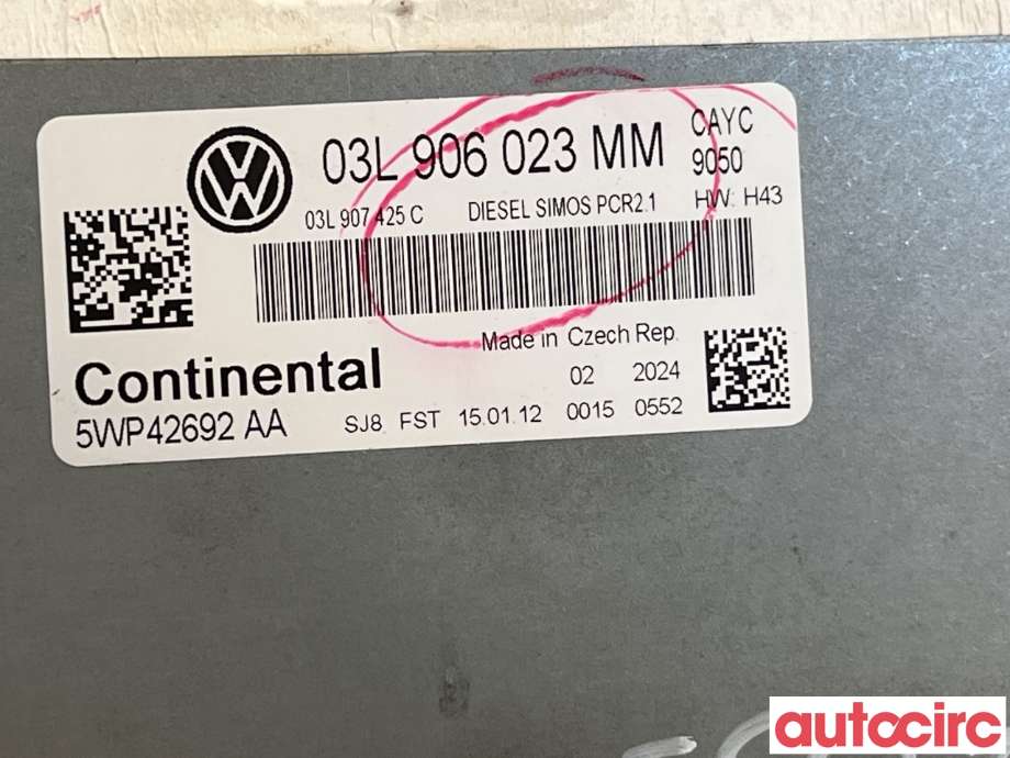 Styreenhet motor til VW Golf VI 2008-2012 (VOLKSWAGEN|03L997557T|03L906023MM)