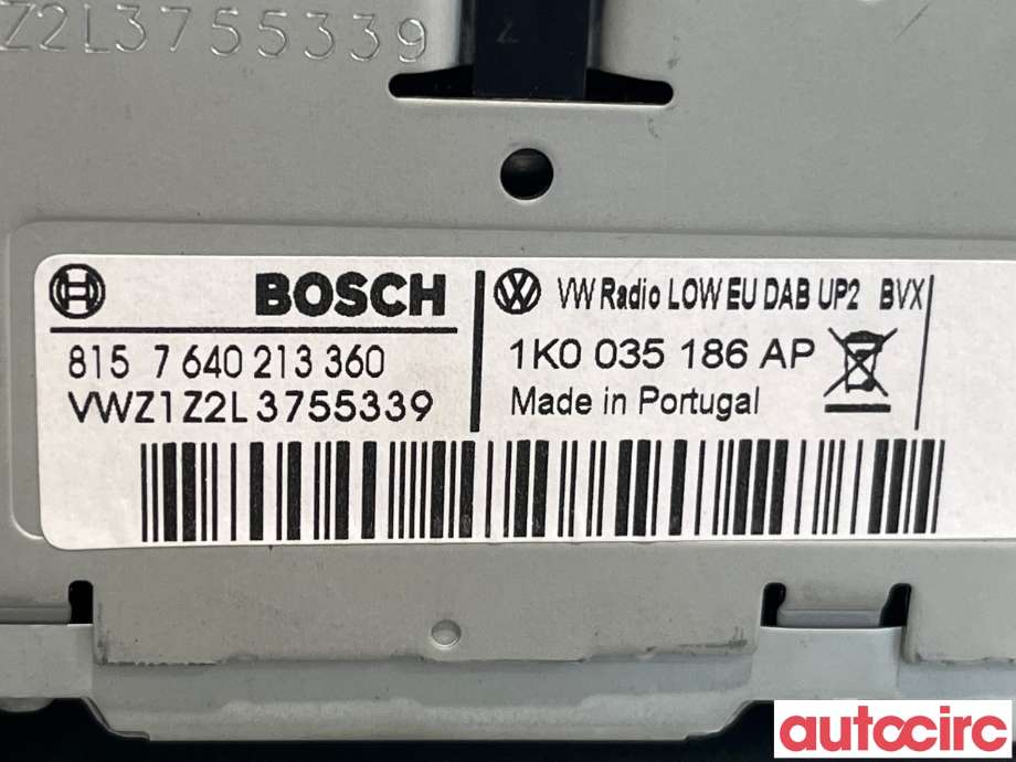 Bilstereo til VW Golf VI 2008-2012 (VOLKSWAGEN|1K0035186AP)