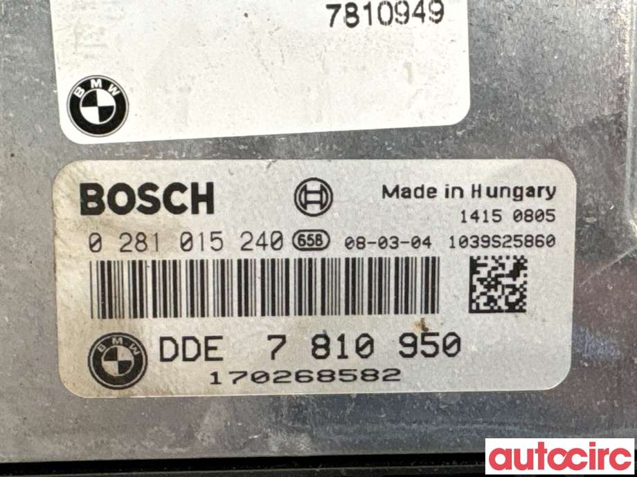 Styreenhet motor til BMW X5 2007-2013 (E70) (E70) (BMW|13617810950|0281015240|7810950)