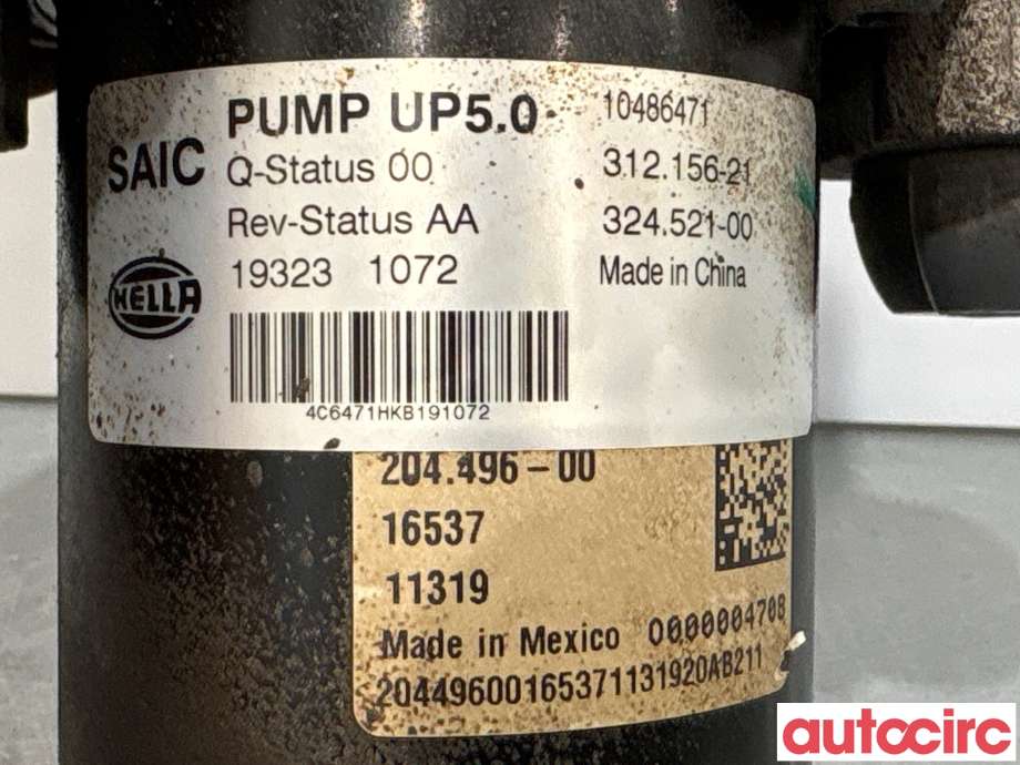 Vakuumpumpe til MG ZS EV 2019-2021 (Type I, Fase 1) (MG|10486471|312156-21)