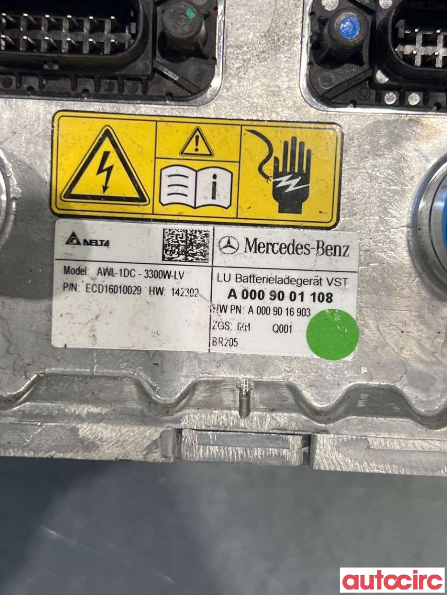 Batterilader (OBC - On Board Charger) til Mercedes C-Klasse 2014-2018 (Fase 1) (W205) (W205) (MERCEDES|A0009005909|AWL-1DC-3300W-LV|A0009001108)