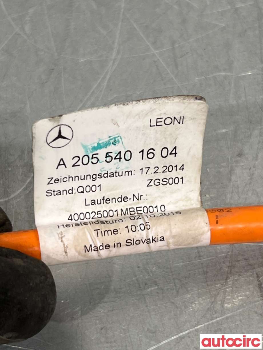 Kabel høy volt (HV) hybrid til Mercedes C-Klasse 2014-2018 (Fase 1) (W205) (W205) (MERCEDES|A2055401604|)