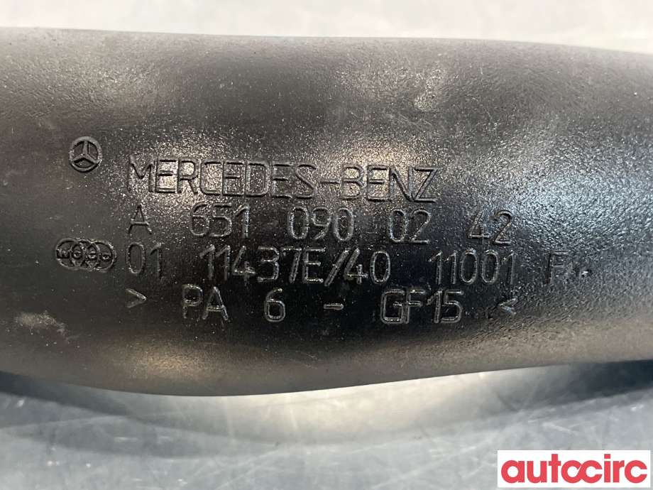 Turbo rør til Mercedes E-Klasse 2009-2013 (Fase 1) (W212) (W212) (MERCEDES|A6510900242|)