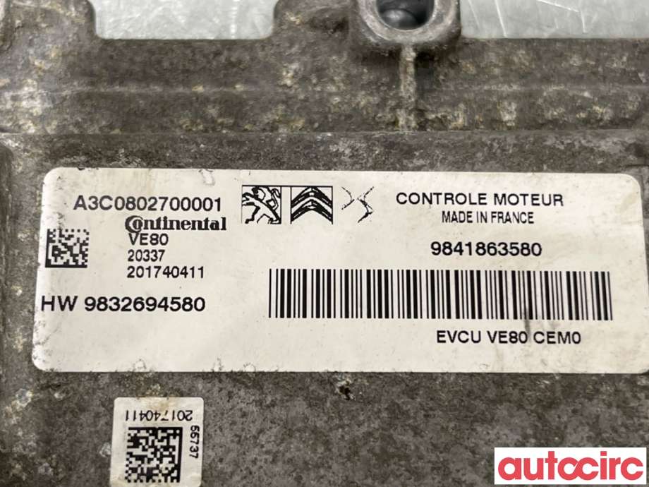 Styreenhet diverse til Peugeot Expert 2016-->> (Type III)  (PEUGEOT|1675658780|A3C0802700001|9832694580)