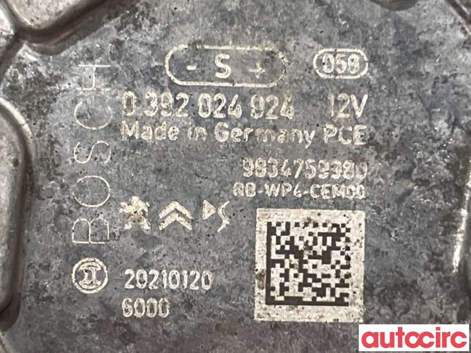 Sirkulasjonspumpe til Peugeot Expert 2016-->> (Type III)  (PEUGEOT|9834759980|0392024024)