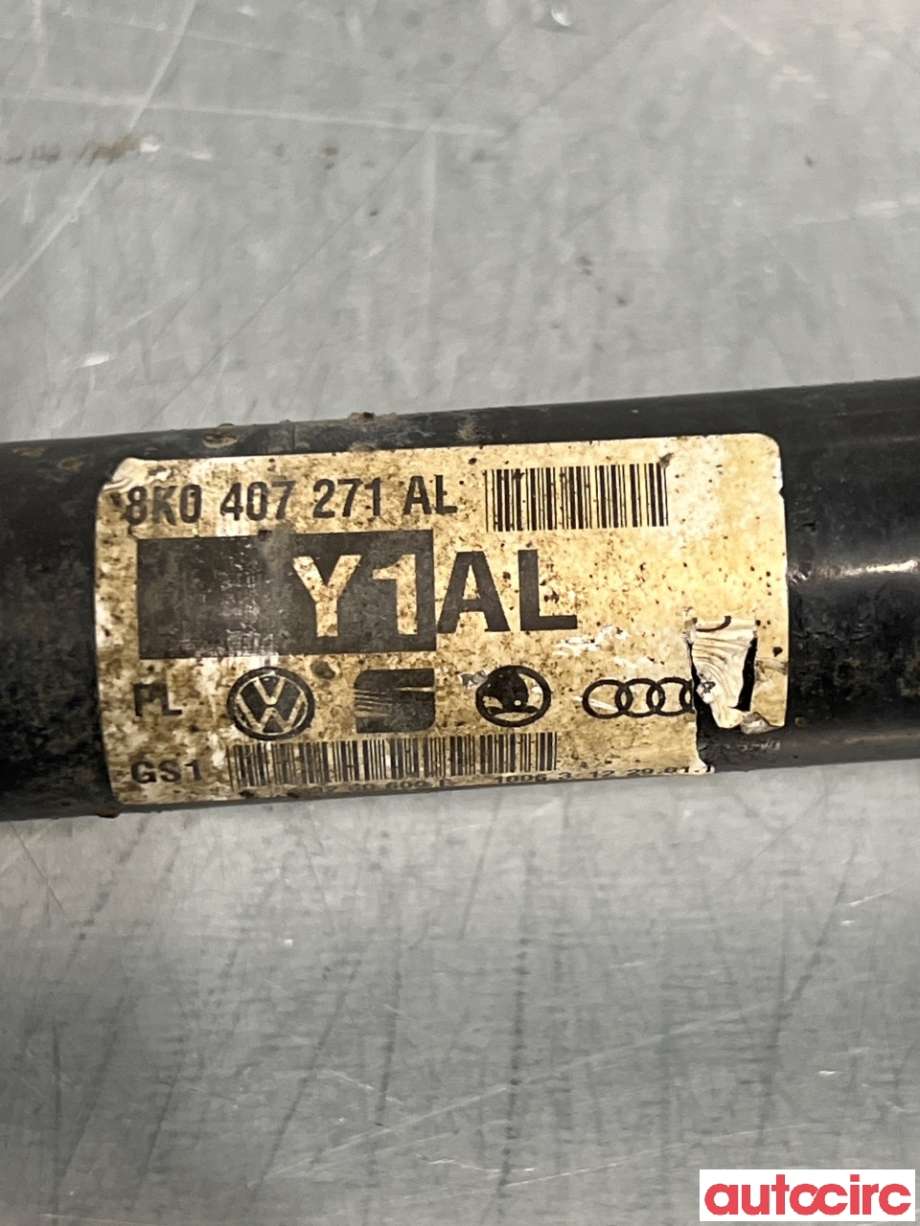 Drivaksel venstre foran til Audi A4 2007-2014 (Type IV) (B8) (B8) (AUDI|8K0407271AL|Y1AL)