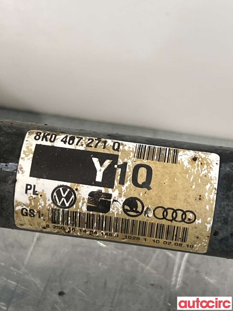 Drivaksel høyre foran til Audi A4 2007-2014 (Type IV) (B8) (B8) (AUDI|8K0407271Q|)