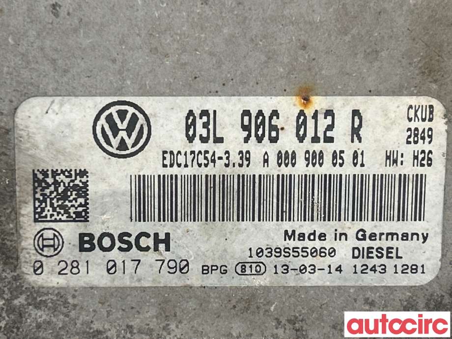 Styreenhet motor til VW Crafter 2011-2016 (Type I, Fase 2) (VOLKSWAGEN|03L906012R|0281017790)