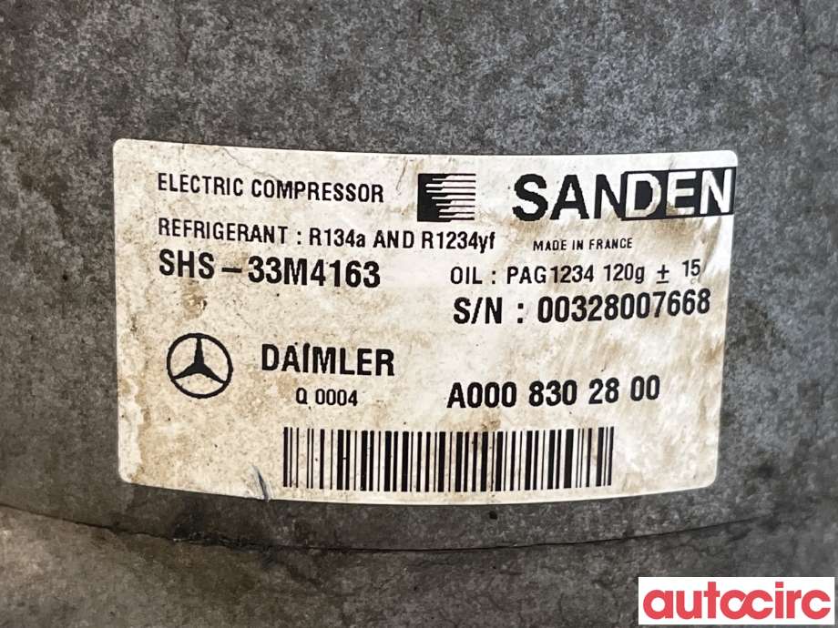 Aircondition kompressor til Mercedes C-Klasse 2014-2018 (Fase 1) (W205) (W205) (MERCEDES|A0008305600|SHS-33M4163|A0008302800)