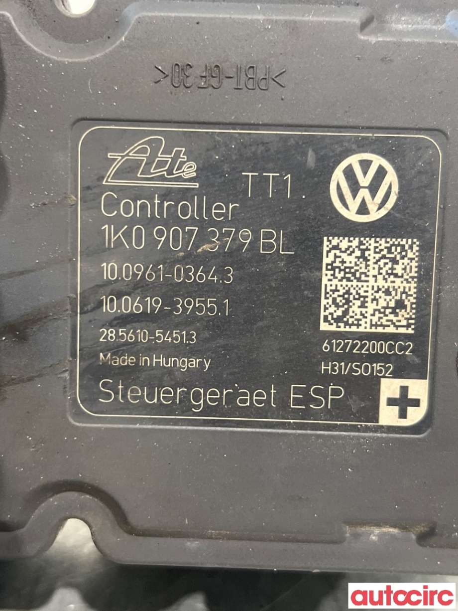 ABS sentral til VW Caddy 2010-2015 (Type III, Fase 2) (VOLKSWAGEN|1K0614517DP|100212-07014|1K0907379BL)