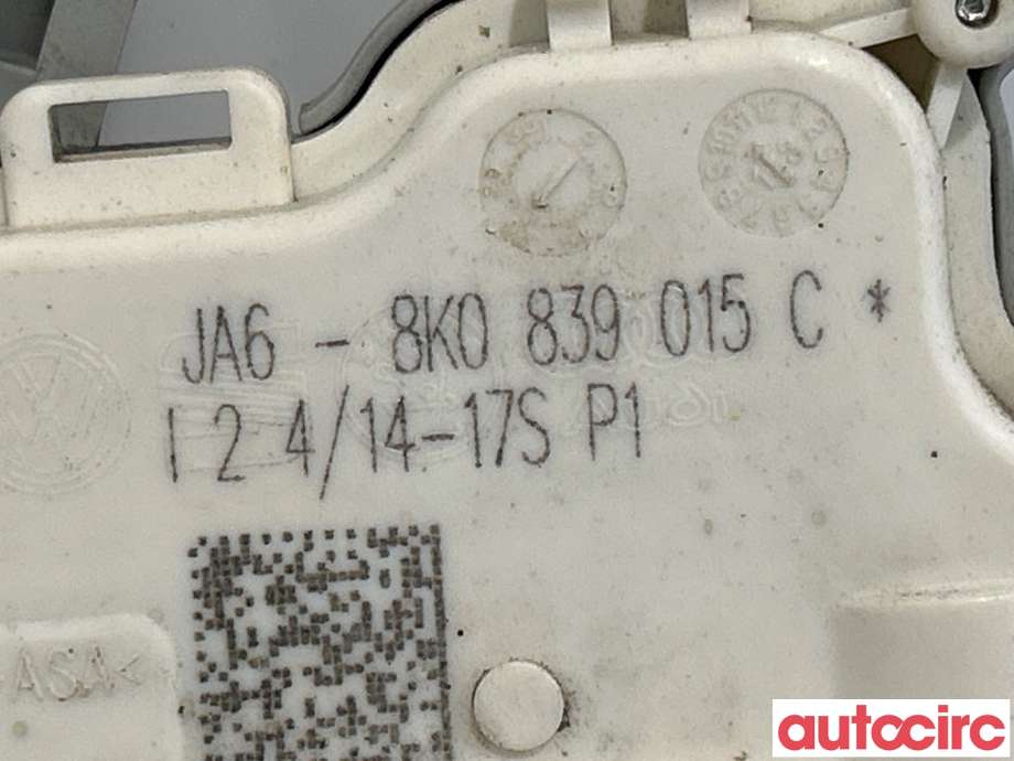 Låsekasse venstre bak til Audi A4 2007-2014 (Type IV) (B8) (B8) (AUDI|8K0839015C|)