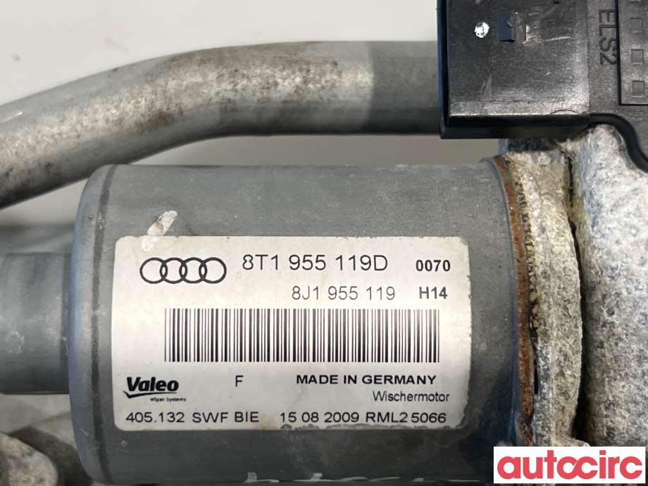 Viskermotor frontrute til Audi A5 2007-2016 (Type I)  (AUDI|8T1955023E|405132|8T1955119D)