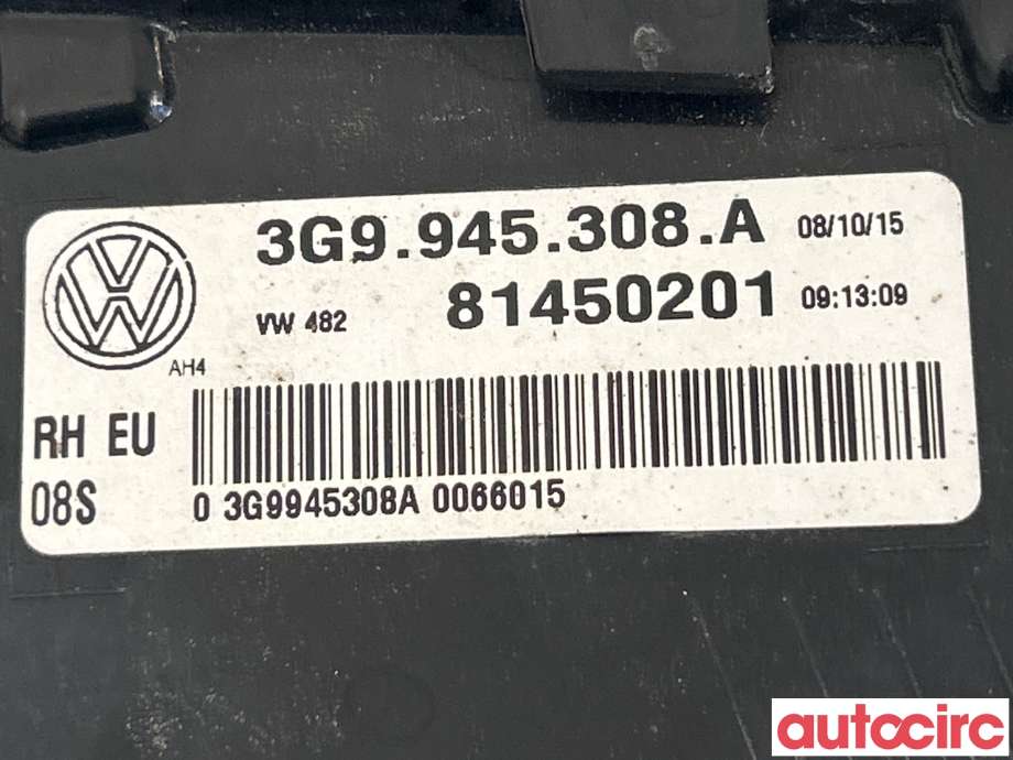 Baklykt høyre indre til VW Passat 2015-2019 (Fase 1) (B8) (B8) (VOLKSWAGEN|3G9945308E|81450201|3G9945308A)
