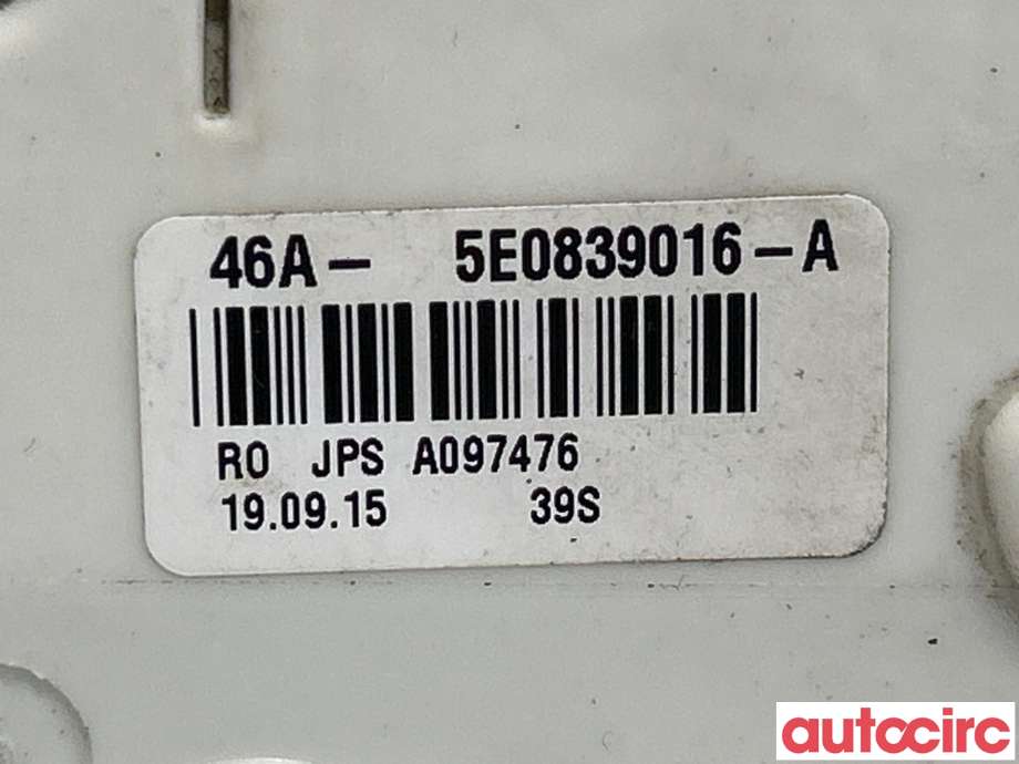 Låsekasse høyre bak til VW Passat 2015-2019 (Fase 1) (B8) (B8) (VOLKSWAGEN|5TA839016Q||5E0839016A)