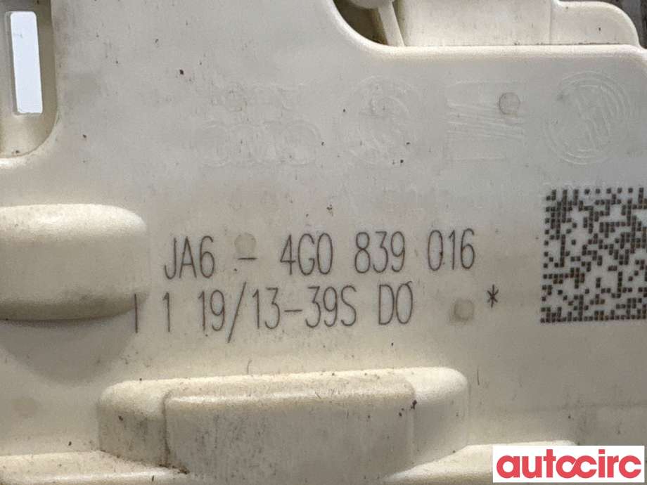 Låsekasse høyre bak til Audi A6 2011-2014 (Type IV, Fase 1) (C7) (C7) (AUDI|4G0839016|)