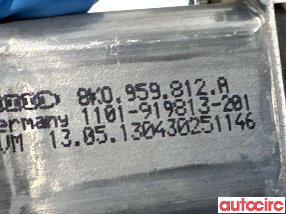 Ruteheis høyre bak til Audi A6 2011-2014 (Type IV, Fase 1) (C7) (C7) (AUDI|8K0959812A|1101-919813-201)