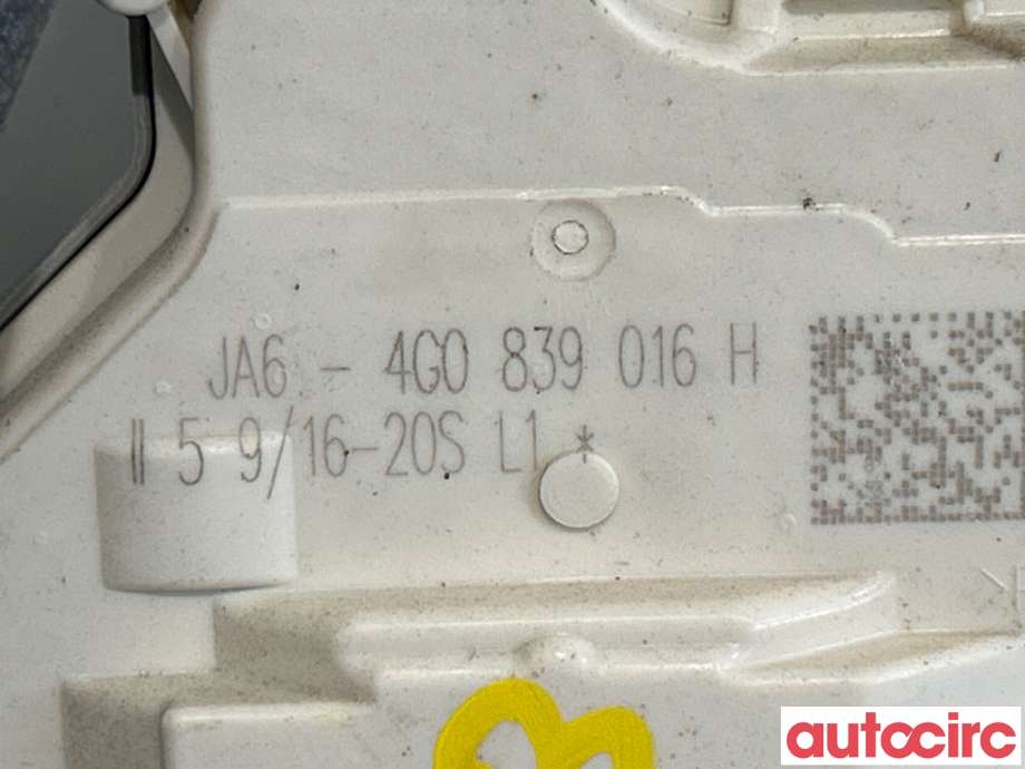 Låsekasse høyre bak til Audi A4 2015-2019 (Type V, Fase 1) (B9) (B9) (AUDI|4G0839016H|)