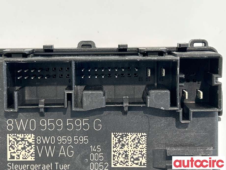 Styreenhet dør venstre foran til Audi A4 2015-2019 (Type V, Fase 1) (B9) (B9) (AUDI|4M0959795G|A2C7466721100|8W0959595G)