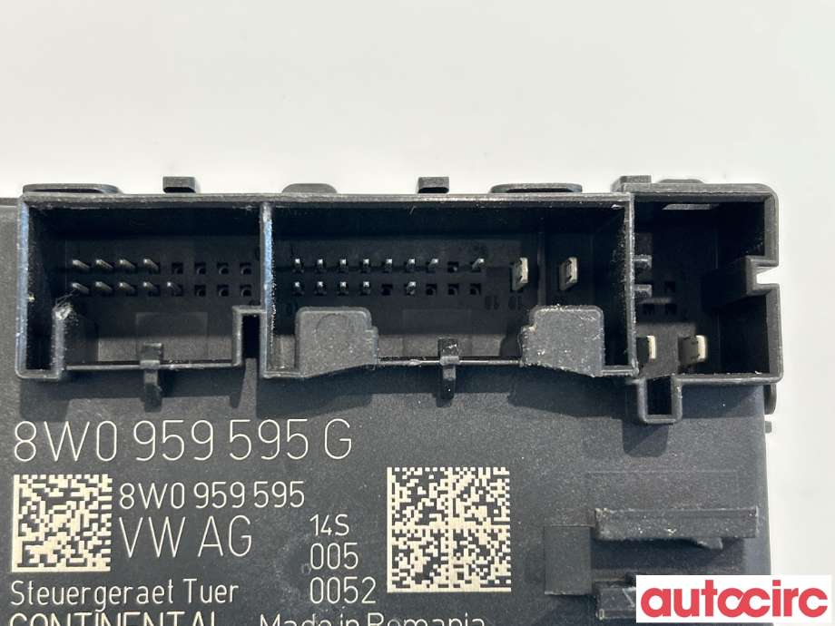 Styreenhet dør venstre foran til Audi A4 2015-2019 (Type V, Fase 1) (B9) (B9) (AUDI|4M0959795G|A2C7466721100|8W0959595G)