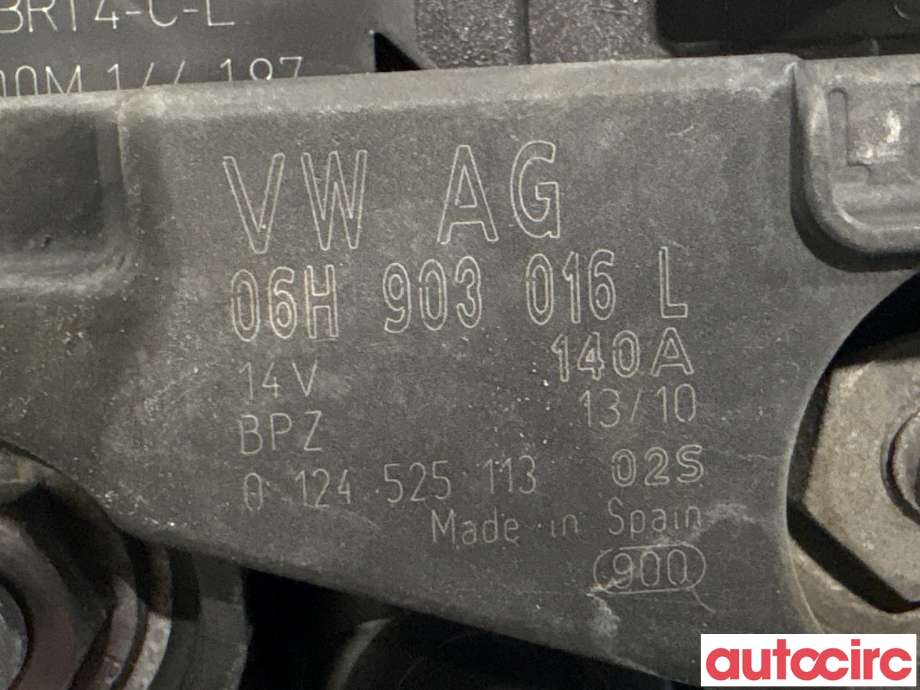Dynamo til Audi A5 2007-2016 (Type I) (AUDI|06H903016LX|0124525113|06H903016L)