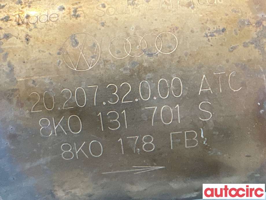 Katalysator til Audi A5 2007-2016 (Type I) (AUDI|8K0254253FX|8K0178FB|8K0131701S)