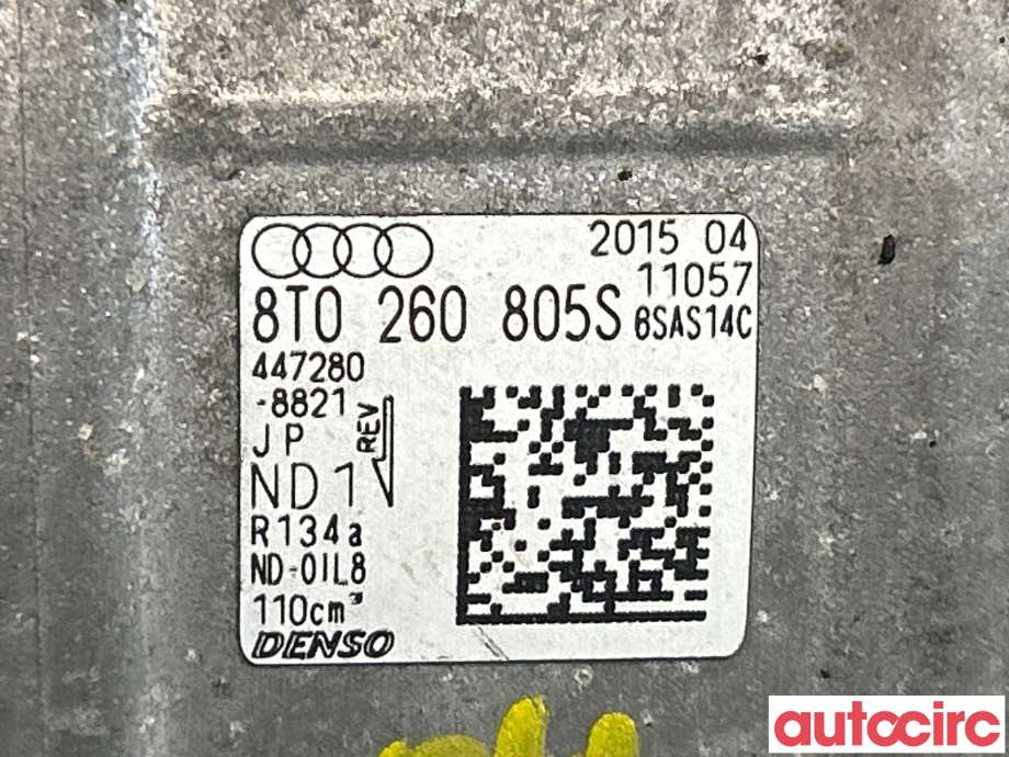Aircondition kompressor til Audi Q5 2012-2017 (Type I, Fase 2)  (AUDI|8T0260805T|447280-8821|8T0260805S)