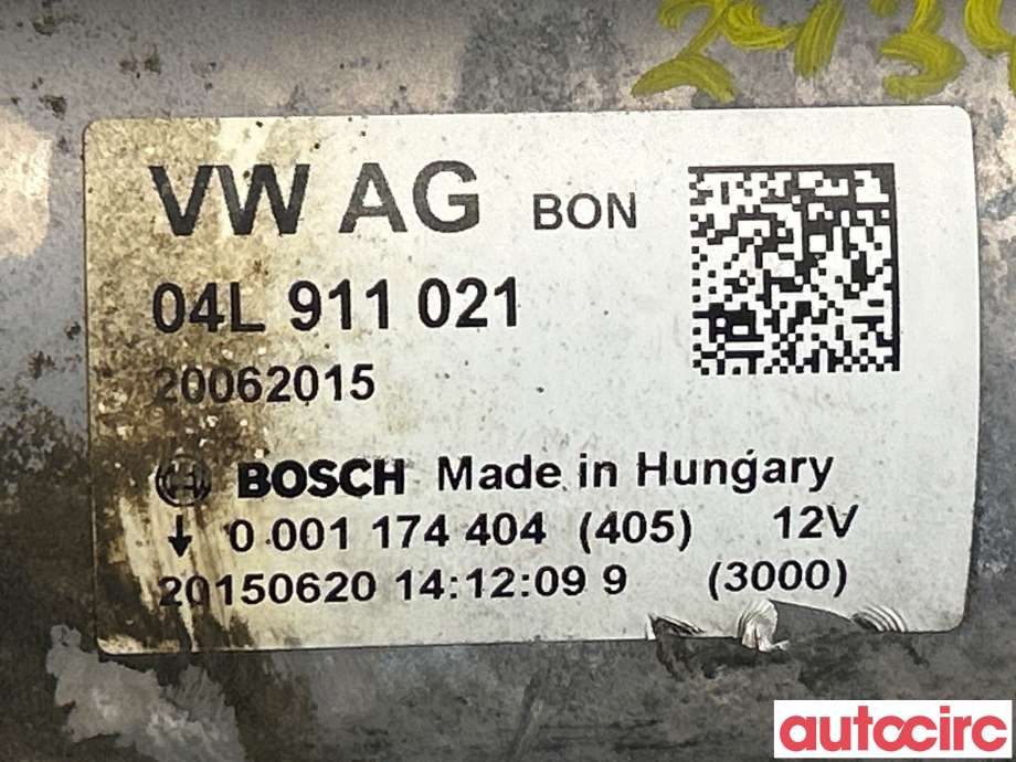 Starter diesel til Audi Q5 2012-2017 (Type I, Fase 2)  (AUDI|04L911021|0001174404)