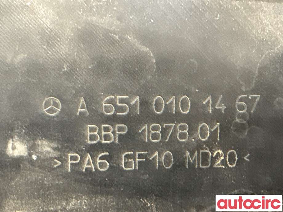 Motordeksel over motor til Mercedes C-Klasse 2011-2014 (Fase 2) (W204) (W204) (MERCEDES|A6510101467|)